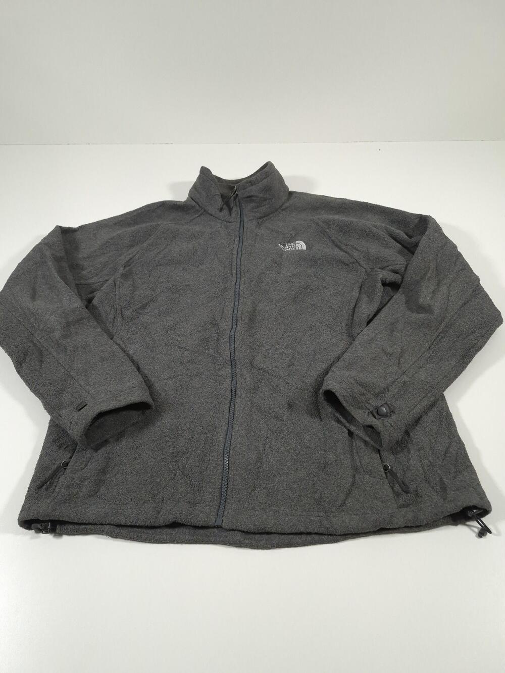 The North Face Jacket Mens Large Gray Fleece Full Zip Outdoor Hiking